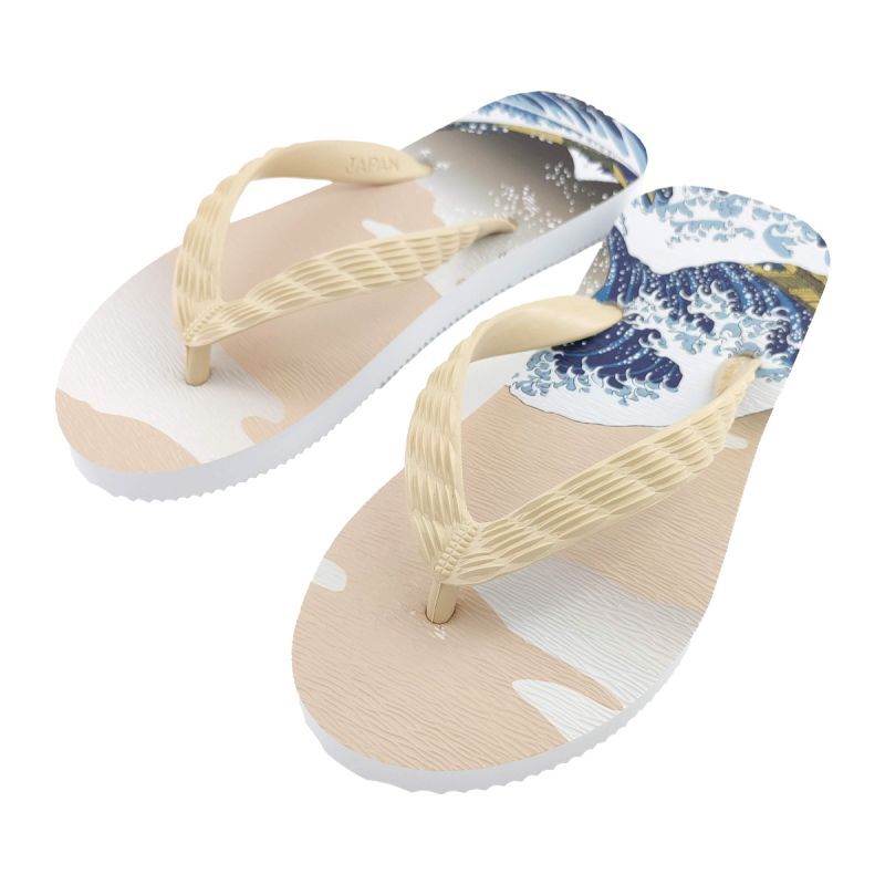 UKIYOE Flip Flops  (Katsushika Hokusai-1)